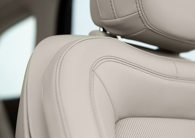Fine craftsmanship is shown through a detailed image of front-seat stitching. | Brinson Lincoln of Athens in Athens TX